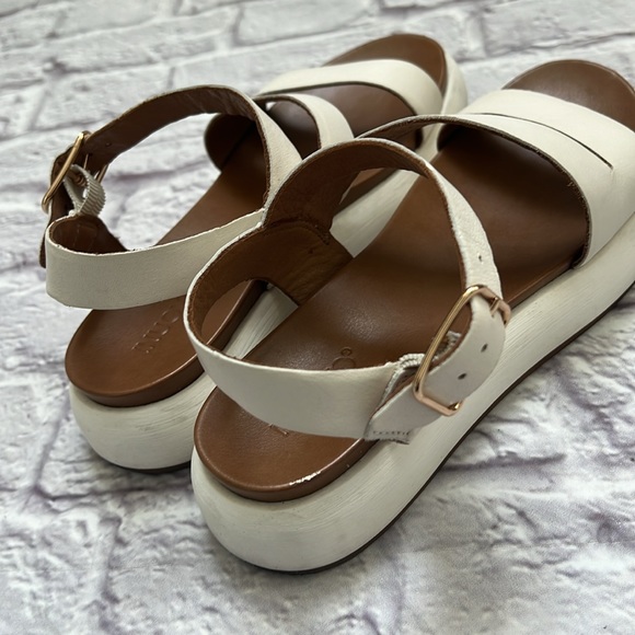 Inuovo Genuine leather women’s platform sandals off white - Picture 7 of 7